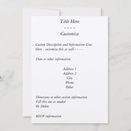 クイルペン 招待状 (裏面)