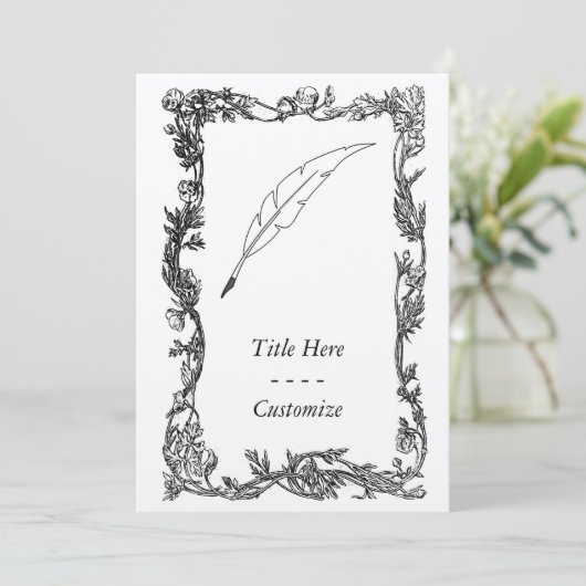 クイルペン 招待状 (スタンド正面)