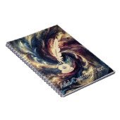 クイルモダン抽象芸術アート ノートブック (右側)