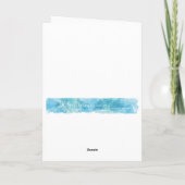 クイル式乗馬グリーティングカード カード (裏面)