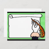 クイル書の楽器 ポストカード (正面/裏面)