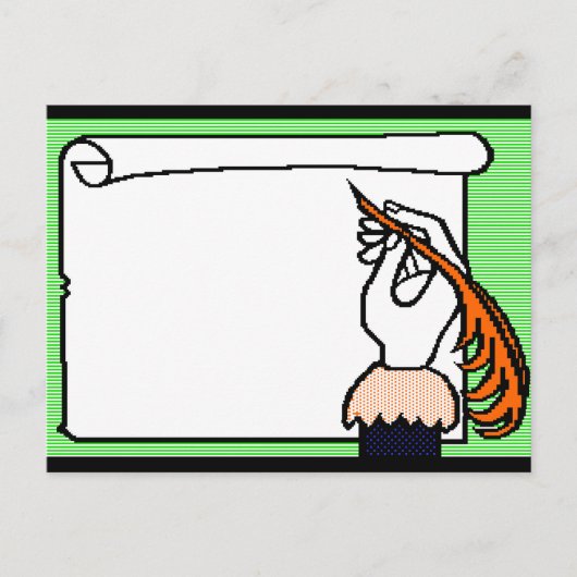 クイル書の楽器 ポストカード (正面)