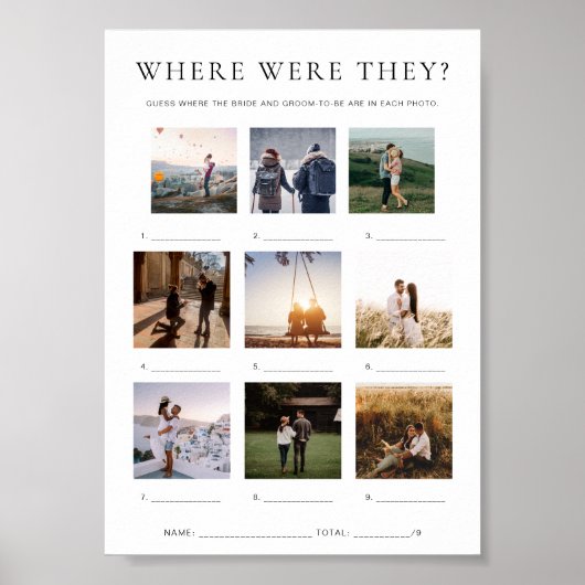 クインどこに彼らは休暇の写真ゲーム ポスター (正面)