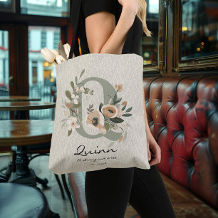 クインの強さと知恵 – ボホフローラモノグラム クロスボディバッグ