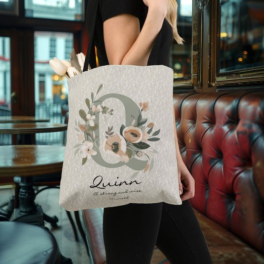 クインの強さと知恵 – ボホフローラモノグラム クロスボディバッグ