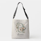 クインの強さと知恵 – ボホフローラモノグラム クロスボディバッグ (裏面)