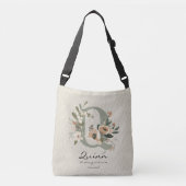 クインの強さと知恵 – ボホフローラモノグラム クロスボディバッグ (正面)