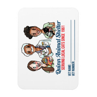 クインアニマルシェルター獣医インフォマグネット マグネット