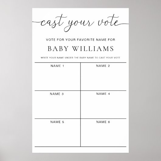 クインキャストyour投票ベビー名ゲーム投票 ポスター (正面)