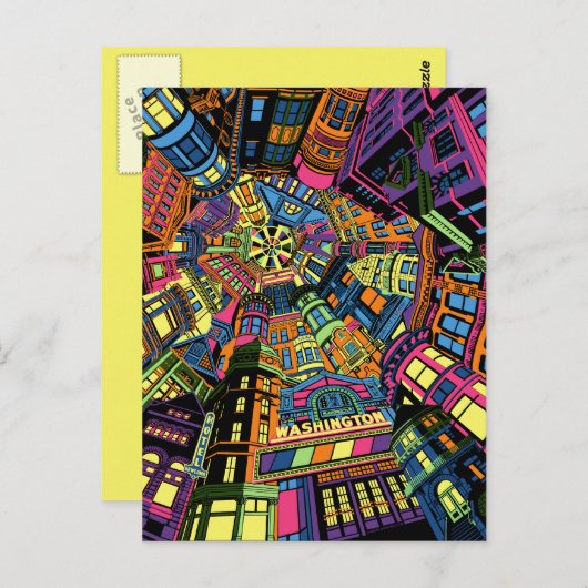 クインシーイリノイ歴史地区はがき ポストカード (正面/裏面)