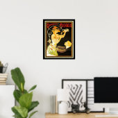クインシーナマイカードアールヌーボーAd 16x20 ポスター (ホームオフィス)
