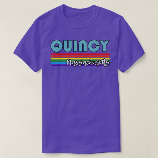 クインシーマサチューセッツプライドクインシーLGBTギフトLGBTQ Tシャツ (デザイン正面)