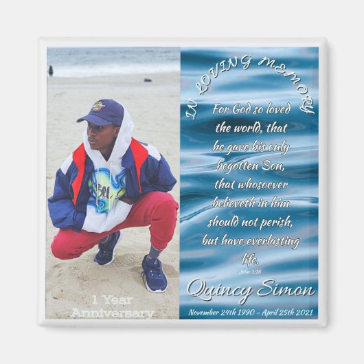 クインシーメモリアルマグネット マグネット (正面)