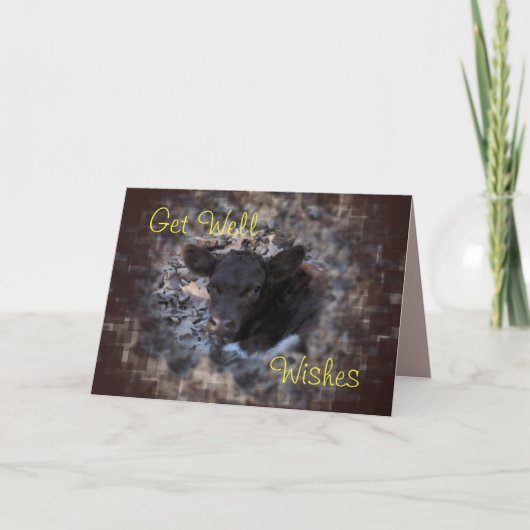 クインシーPinzgauerの子牛5896 -大事な行事を作って下さい カード (正面)