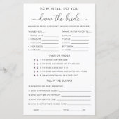 クインスクリプトどのように良く花嫁のゲームを知っている (正面)