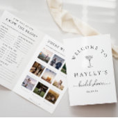 クインスクリプトブライダルシャワーゲームとメニューブックレット 招待状