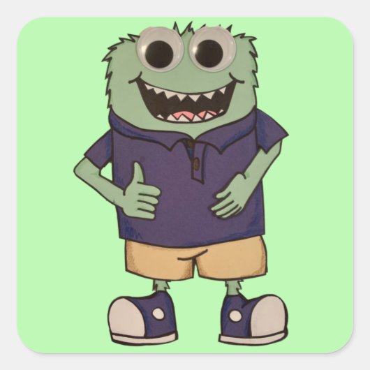 クインステッカー スクエアシール (正面)