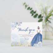 クインセニェラ15アーノスブルーフラワーズサンキューカード サンキューカード (スタンド正面)
