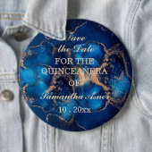 クインセパーソナライズされたーナーセーブザデートマグネット 缶バッジ (インサイチュ)