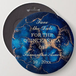 クインセパーソナライズされたーナーセーブザデートマグネット 缶バッジ