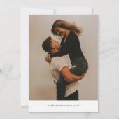 クインダラステキサス州赤面ピンクマップザデイト 招待状 (裏面)