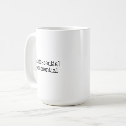 クインテンシャルコーヒーマグ コーヒーマグカップ (正面左)