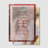 クインテンセラグラムレッドドレスバースデーパーティー招待状 ベラム紙招待状 (オフセット (カップル))