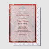 クインテンセラグラムレッドドレスバースデーパーティー招待状 ベラム紙招待状 (オフセット (招待状))