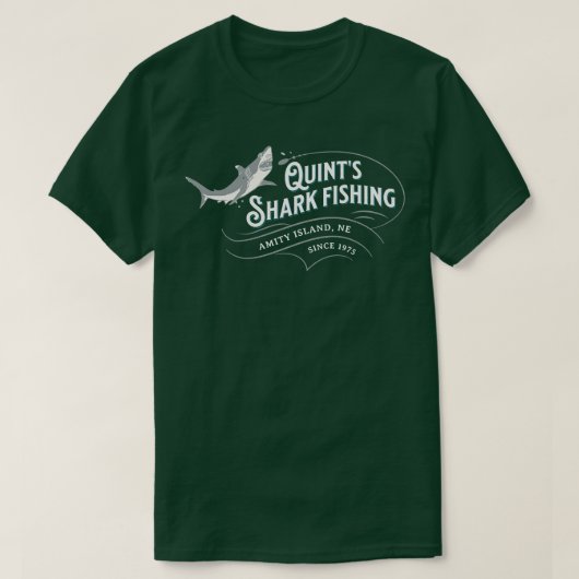 クイント魚釣りアミティアイランドNE 1975年から Tシャツ (デザイン正面)
