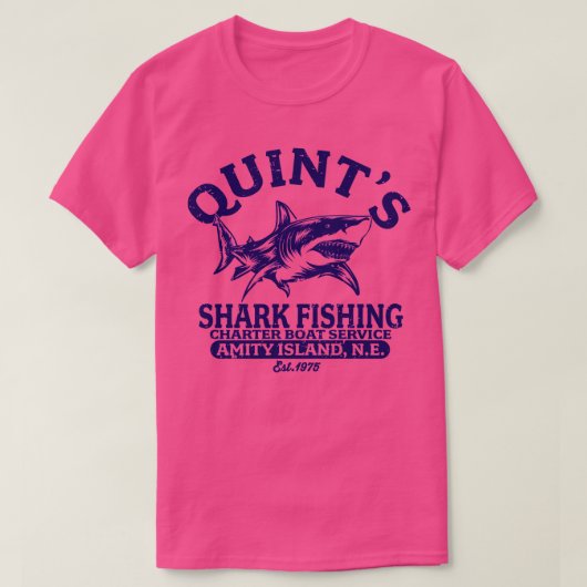 クイント魚釣り Tシャツ (デザイン正面)