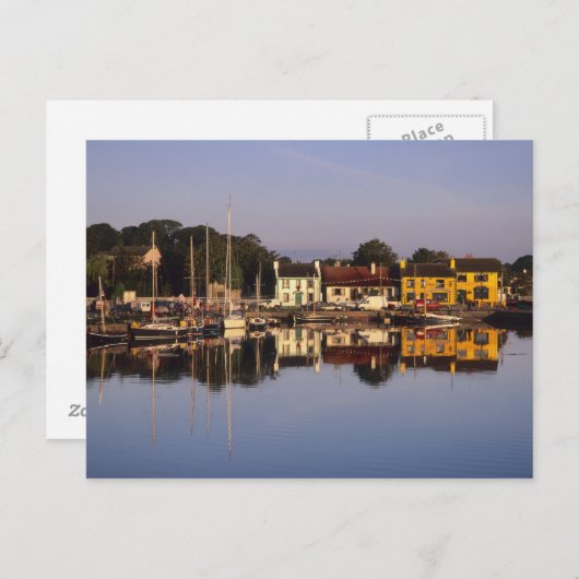 クインバラ郡ゴールウェイの町と港 ポストカード (正面/裏面)