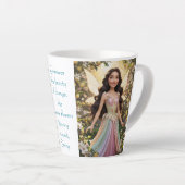 クインフラワーフェアリー カフェラテマグ (右アングル)