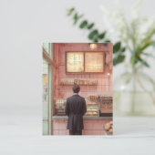 クインフランスのベーカリーインテリアヴィンテージ美的 ポストカード (スタンド正面)