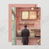 クインフランスのベーカリーインテリアヴィンテージ美的 ポストカード (正面/裏面)