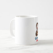 クイン動物シェルターマグ コーヒーマグカップ (正面左)