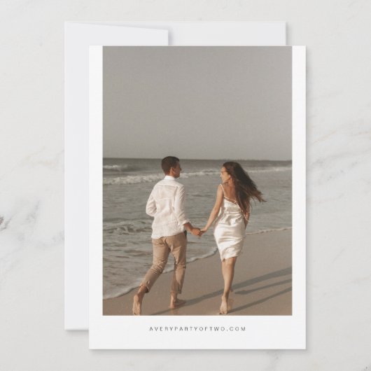 クイン赤面メキシコマップデスティネーショントラベル結婚ズ 招待状 (裏面)