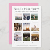 クイン どこで撮った？バケーション フォト ゲーム 招待状 (正面/裏面)