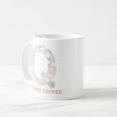 クイーニーズコーヒーマグと編集可能な文字 コーヒーマグカップ (正面左)