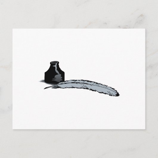 クイールペンとインク ポストカード (正面)