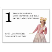 クイーンおもしろいテーブルワンバンコ テーブルナンバー (裏面)