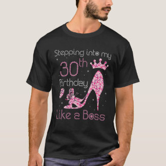 クイーンがボスBのように私の30歳の誕生日に踏み込む Tシャツ