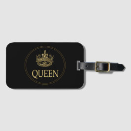 クイーンとクラウンエンブレムラゲージタグ ラゲッジタグ