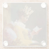 クイーンになる方法 ガラスコースター (裏面)