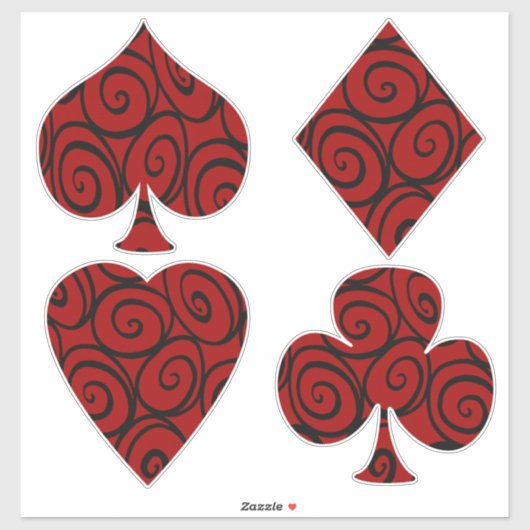 クイーンのバラカードがステッカーに合う シール (シート)