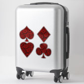 クイーンのバラカードがステッカーに合う シール (スーツケース)