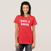 クイーンはベーキングかわいい女性のTシャツ Tシャツ (正面フル)