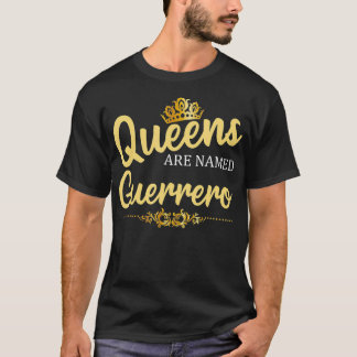 クイーンはGUERRERO Gift Surname おもしろい誕生 Tシャツ