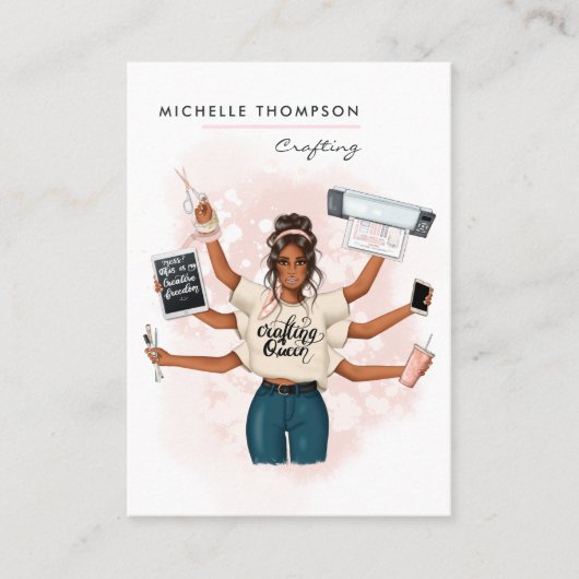 クイーンを作る 名刺 (正面)