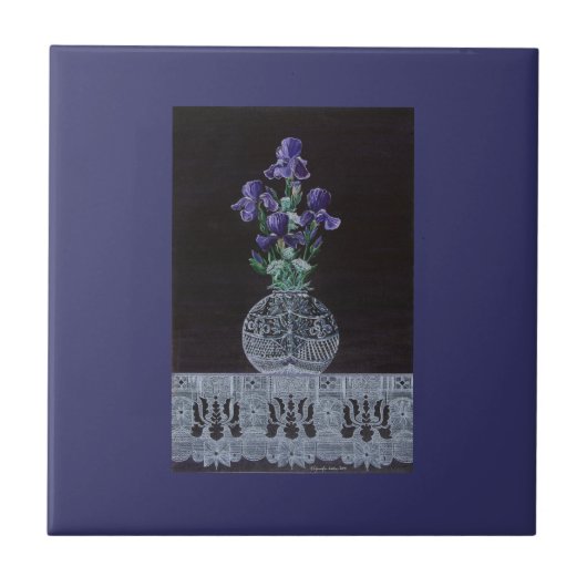 クイーンアイリスのレース タイル (正面)