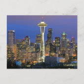 クイーンアンのケリー公園から見られるシアトル ポストカード (正面)